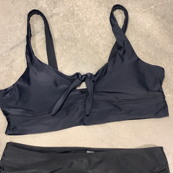 SHEIN Black High Waisted Two Piece Swimsuit - Picture 2 of 5